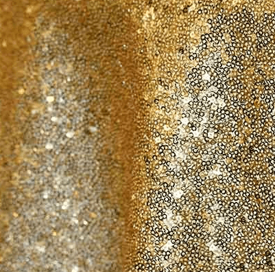 12' Gold Sequin Drape Rentals